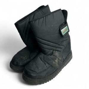 Rugged Exposure Black Snow Insulated Winter Boots Size 9